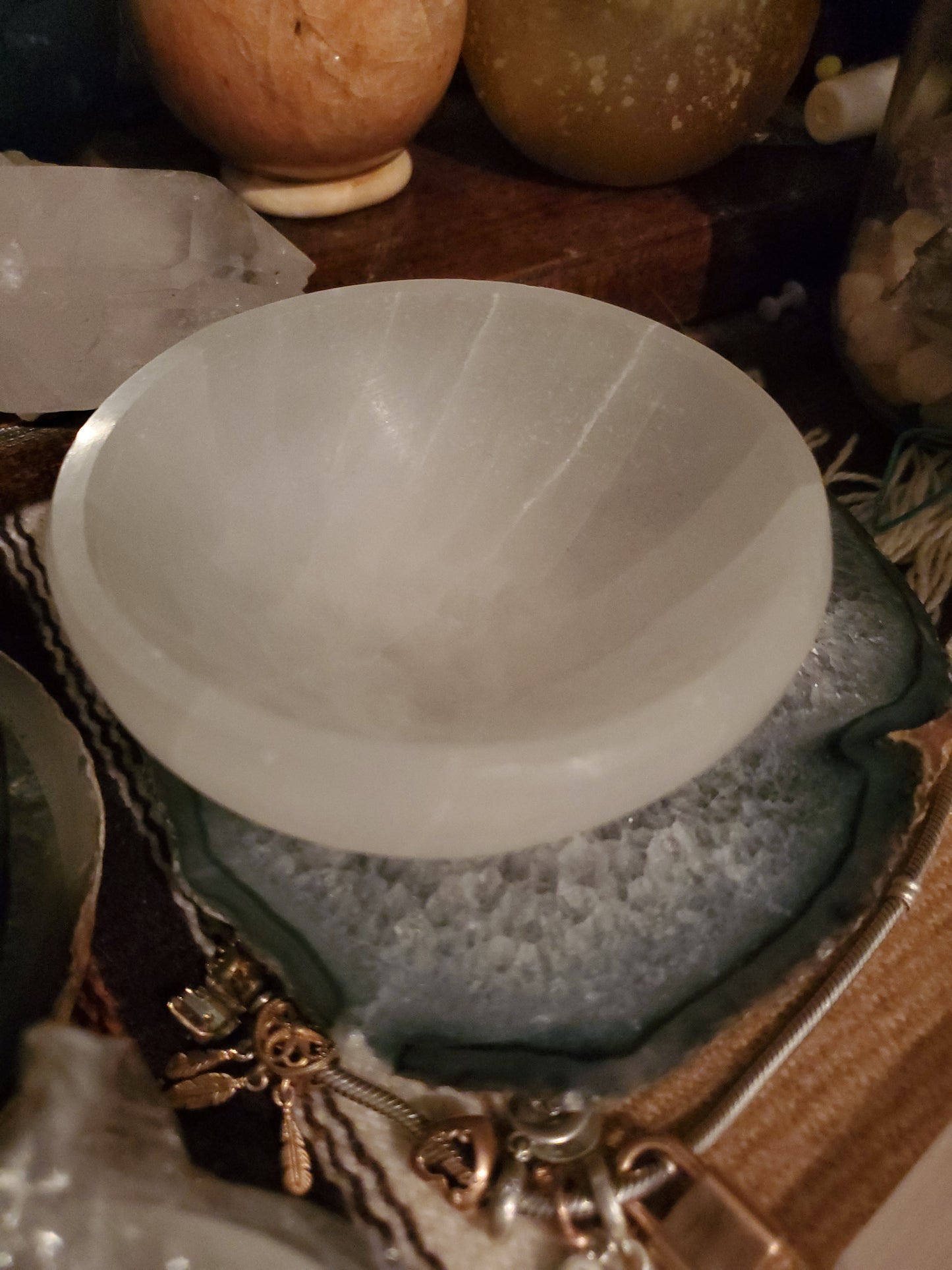 Small Selenite Bowls